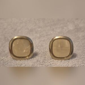 Vintage Gold Tone Square Cufflinks Mid Century Classic Men’s Jewelry